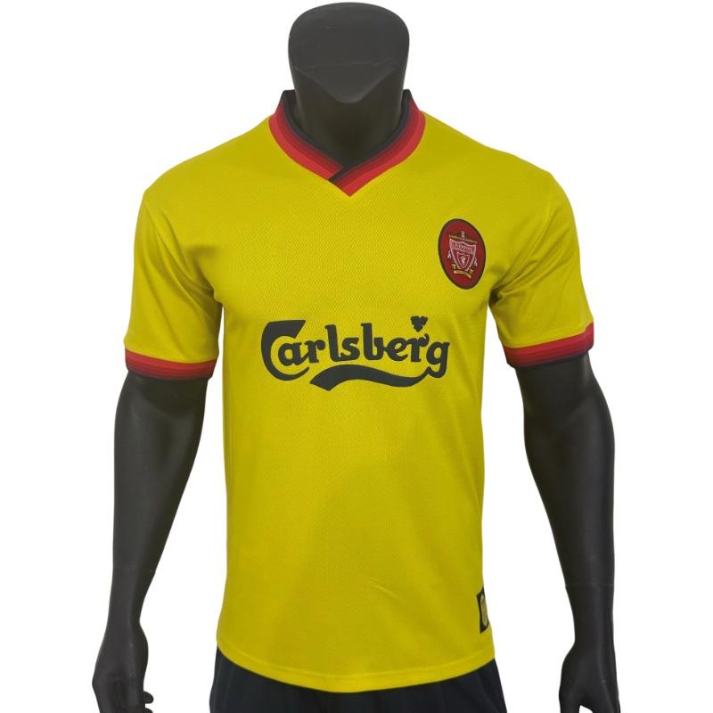Vintage Portugal Liverpool Barcelona AC Away Germany Spain Football Jersey Short Sleeve Hair Series