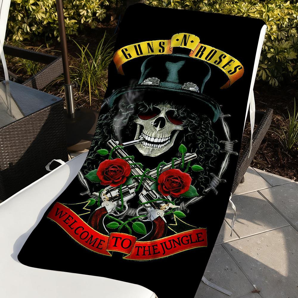 Bnad G-Guns N R-Roses-S Towel Sports Quick Dry Travel Camping Gear Sandproof Soft Light Large Beach Towel