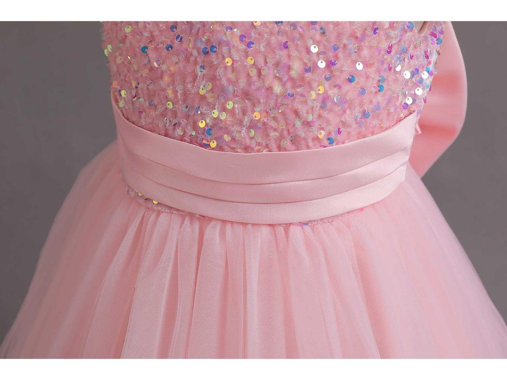Girls' 2025 Sequin Princess Evening Dress