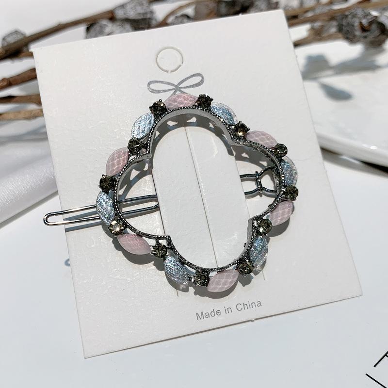 Delicate Vintage Hair Clip Back Head Ponytail Frog Clip Simple Fringe Side Clip Clip Girls Hair Accessories