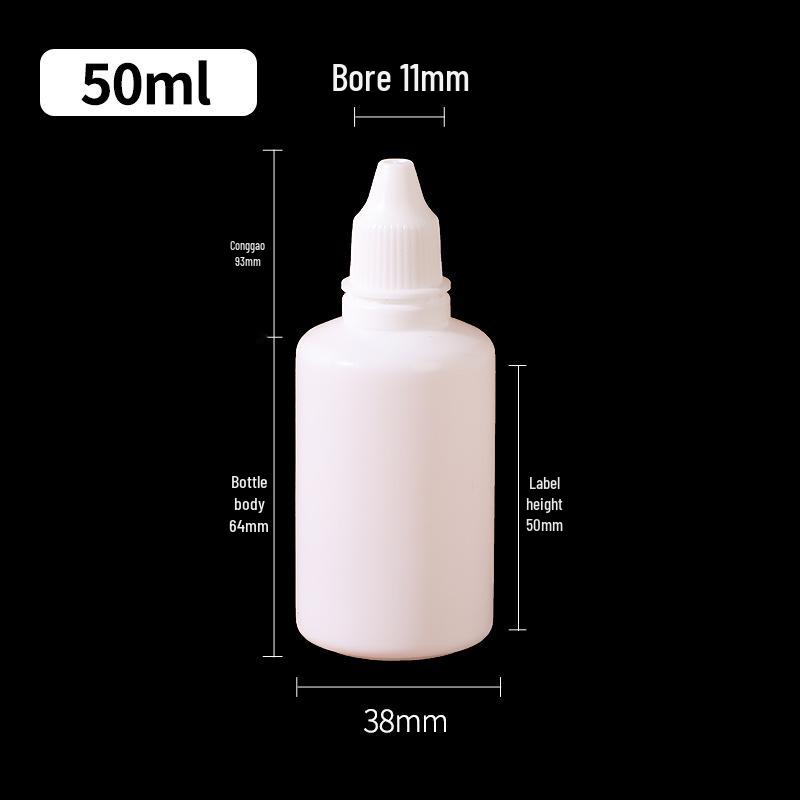 Imitace lahviček s očními kapkami - 5 ml, 10 ml, 30 ml, 50 ml lahvičky s kapátkem, malé PE plastové dávkovače pigmentů