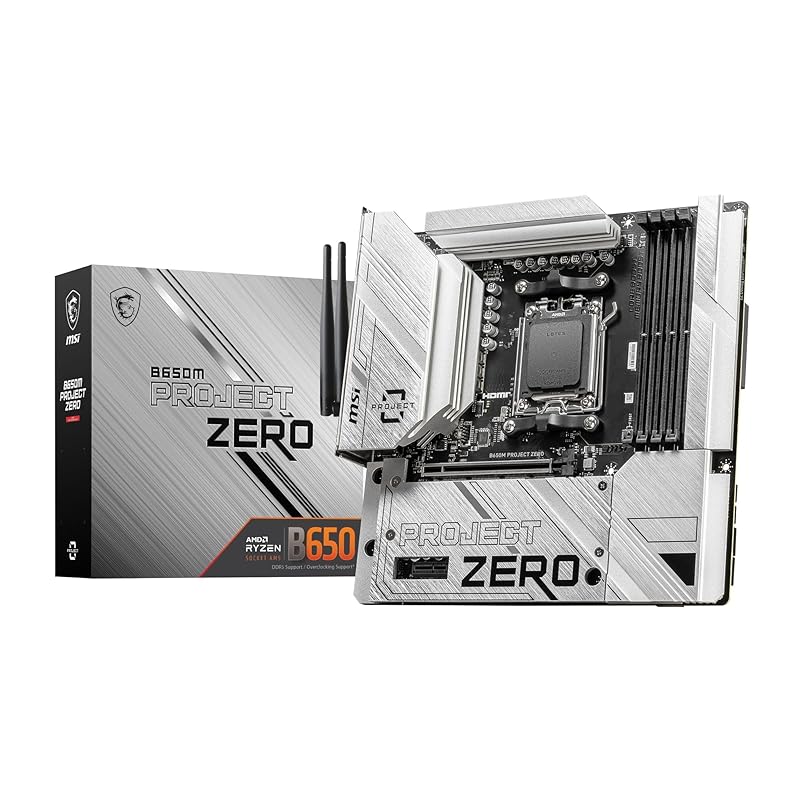 

MSI B650M PROJECT ZERO Adopts back connect design AMD Ryzen 7000/9000 Series compatible Micro-ATX motherboard MB6490