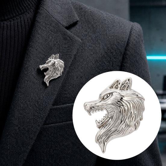 Brooch Pin, Versatile Animal-Shaped Brooch with Electroplated Surface, Lion Design Lapel Pin for Business Daily Wear