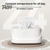 Baby-friendly Constant Temperature Wipes Warmer with Stainless Steel Top Heating 3 Adjustable Levels Indicator Light Wet Heater Baby Dispenser