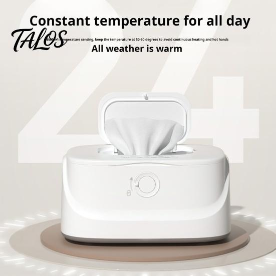 Baby-friendly Constant Temperature Wipes Warmer with Stainless Steel Top Heating 3 Adjustable Levels Indicator Light Wet Heater Baby Dispenser