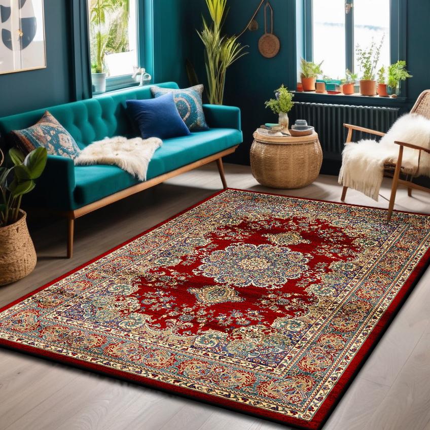 Bohemian Luxury Carpet for Living Room Antiskid Lounge Rug Soft Foldable Coffee Tables Mat Easy Cleaning Large Size Customizable