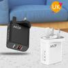 40W Super Flash Charger A+C PD25W EU/UK Adapter
