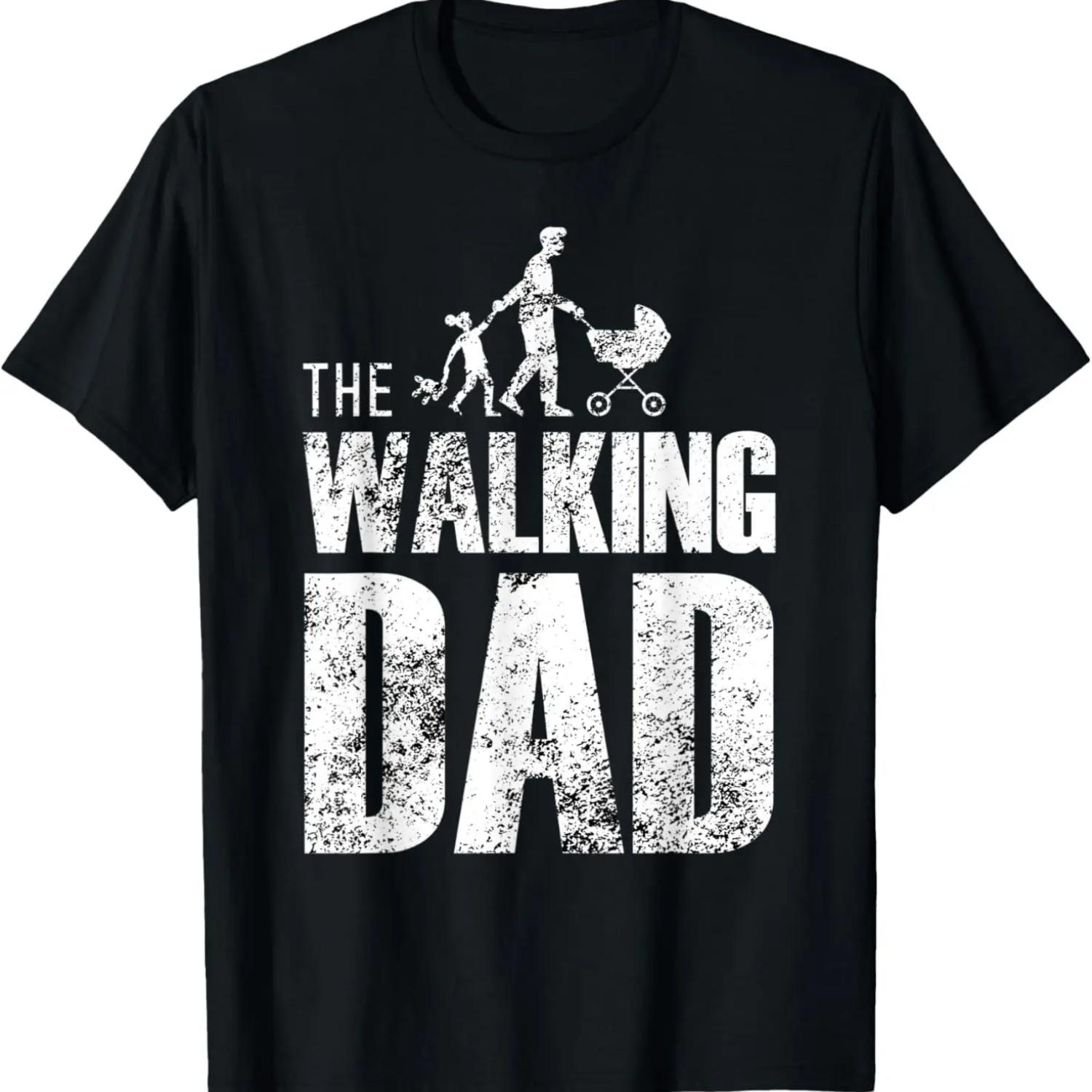 

Mens The Walking Dad 2022 Father Daughter Best Dad T-Shirt XXXXXL чорний