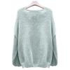 Women's Fashion Long-Sleeved Round-Neck Solid-Colour Top