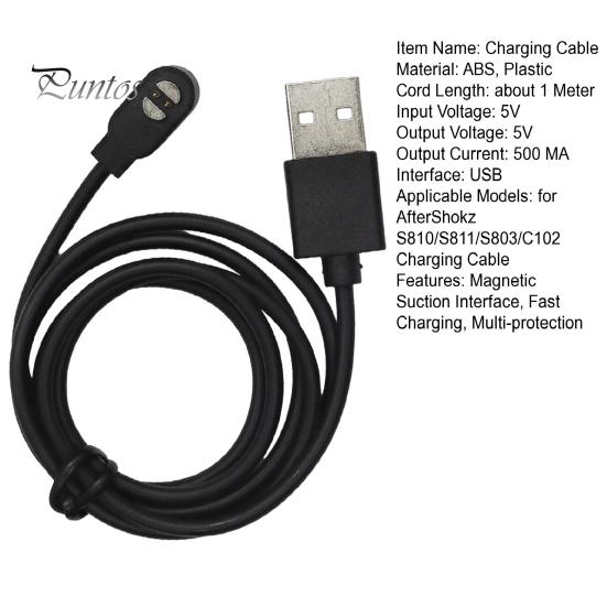 Magnetic Charging Cable for Headphones Suction Interface Fast Multi-protection Quick Earphones Bone Conduction Headphone Charger AfterShokz