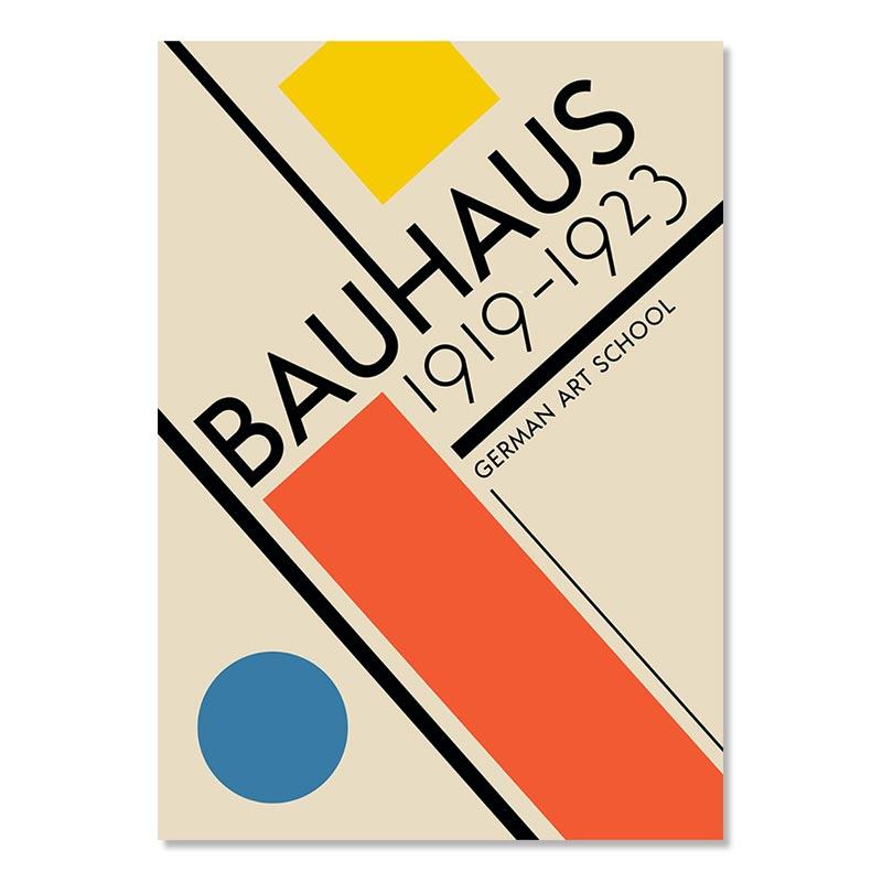 

Абстрактные минималистичные геометрические холсты постер Баухаус красные, желтые, бежевые картины, настенные художественные принты, картина для гостиной, домашний декор 40x60cm No Framed