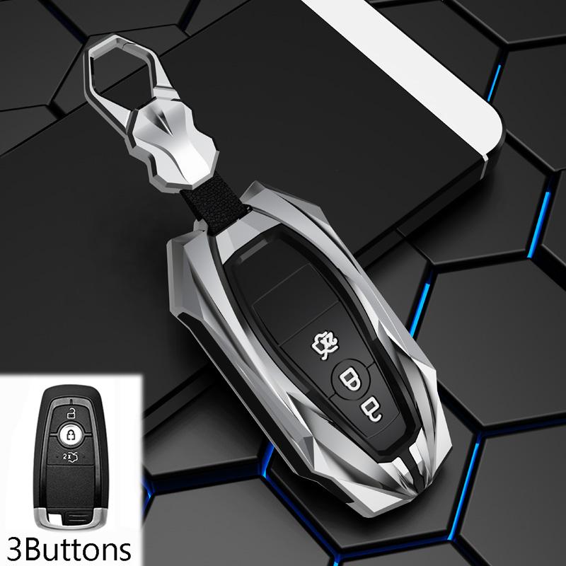 3/4 Buttons Car Key Case Full Cover for Ford Fusion Mustang Explorer F150 F250 F350 EcoSport Edge S-MAX Ranger Lincoln Mondeo