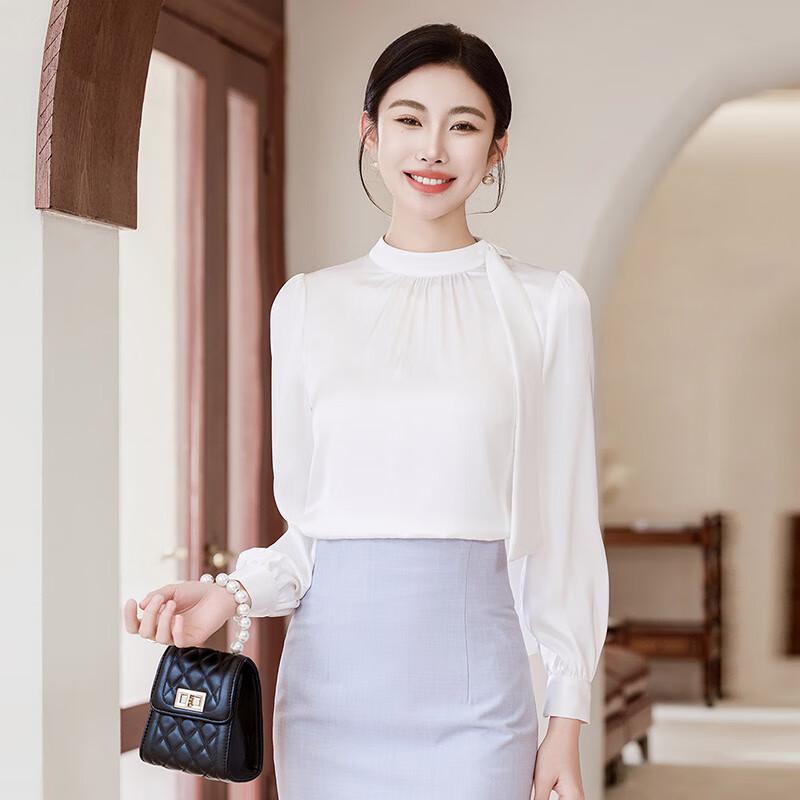 Camicia Bianca Professionale a Maniche Lunghe da Donna