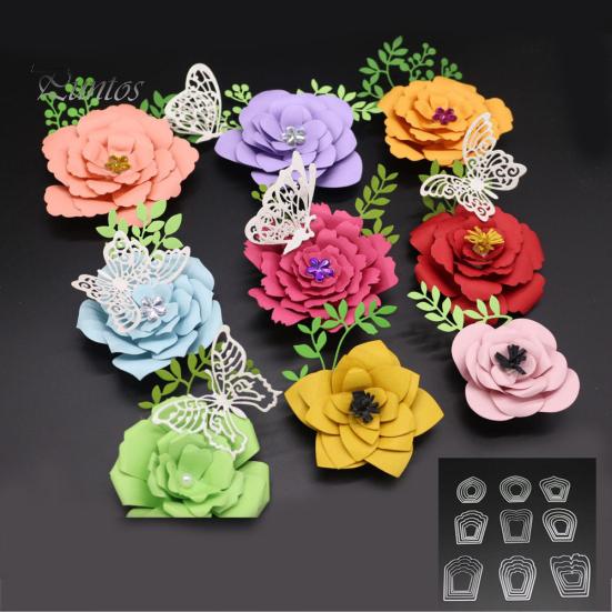 

Цветок Цветочный Резка Die DIY Записки Фотоальбом Бумага Ремесло Инструмент Для Тиснения