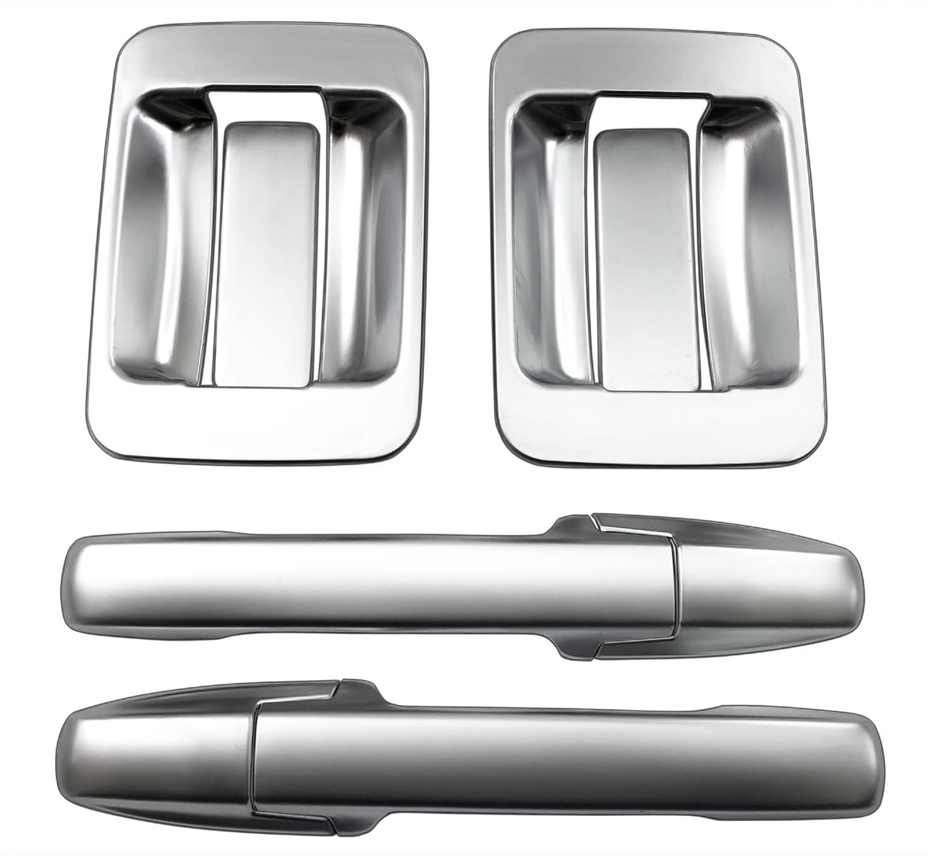 

BRIGHTZ Door Handle Covers and Knob Plate Satin Silver Plated Compatible with and 2 N-VAN JJ1/JJ2 Set, [DHC-NOBU-489] JJ, J1, J2, 1, N-VANs