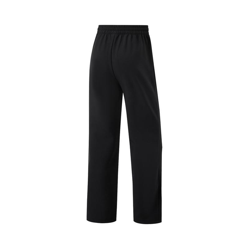 Li Ning Sports Lifestyle Series Solid Color Simple Comfortable Versatile Casual Pants Women Bottoms Black AYKU926-1