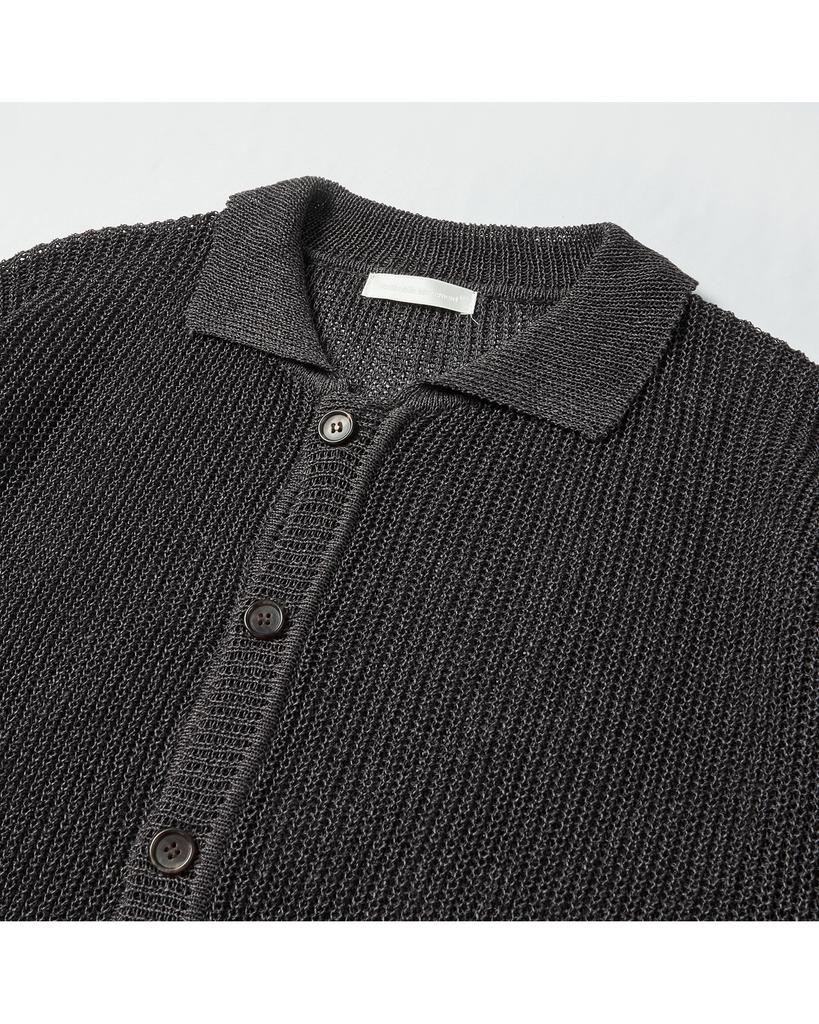 WORTHWHILE MOVEMENT Paper Collar Cardigan (Dark Brown)