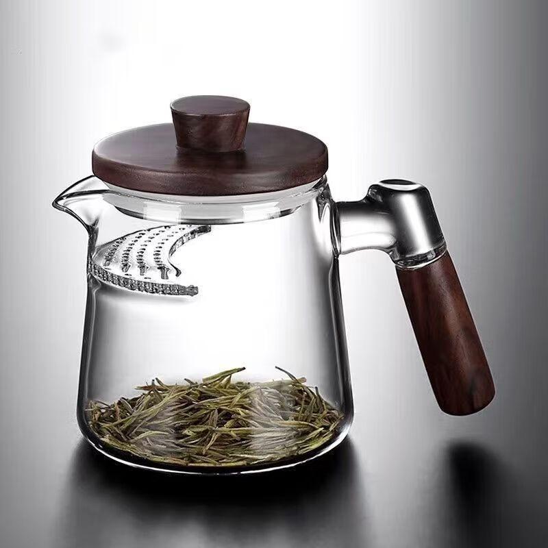 Жаропрочный стеклянный чайник с интегрированным фильтром