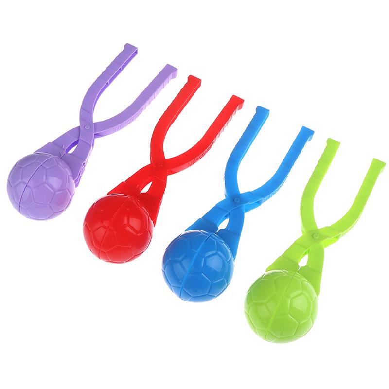 1 pinza para hacer bolas de nieve con forma de dinosaurio, muñeco de nieve, pato, pinza para hacer bolas de nieve, molde divertido para exteriores e invierno para niños, juguete deportivo para peleas de bolas de nieve