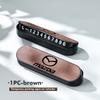 For Mazda Suede Leather Car Temporary Parking Card Phone Number Plate 3 CX3 CX4 CX5 CX7 CX8 CX9 CX30 RX7 Atenza Axela d2