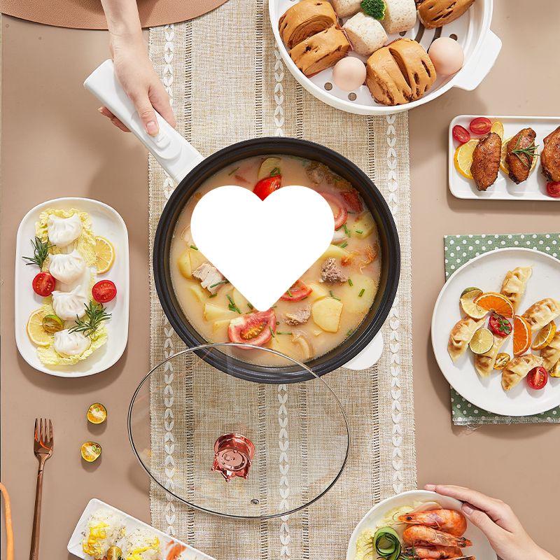 Wielofunkcyjna elektryczna patelnia: Użytek w akademiku i wynajmie do gotowania, gotowania na parze i gotowania