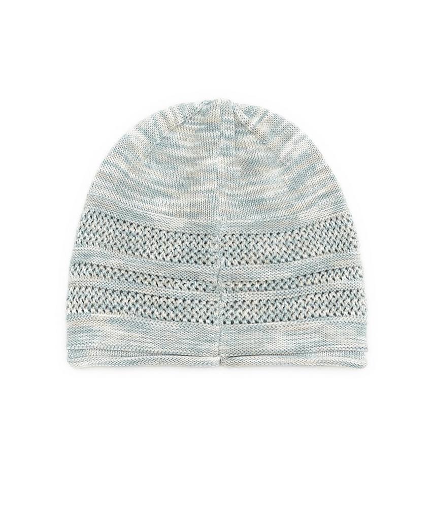 HUG YOUR SKIN Button Cutout Knit Beanie (Mint)