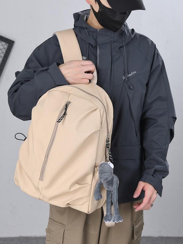 Damski Lekki Plecak Podróżny o Dużej Pojemności - Jednolity Kolor, Podwójne Ramię, Przyjazny dla Laptopa na Studia i do Turystyki Górskiej