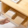 Desktop Storage Box Set Clear Drawer Organizer Stackable Anti-Slip Containers Multi-Size Organizers Set for Makeup Bathroom Kitchen