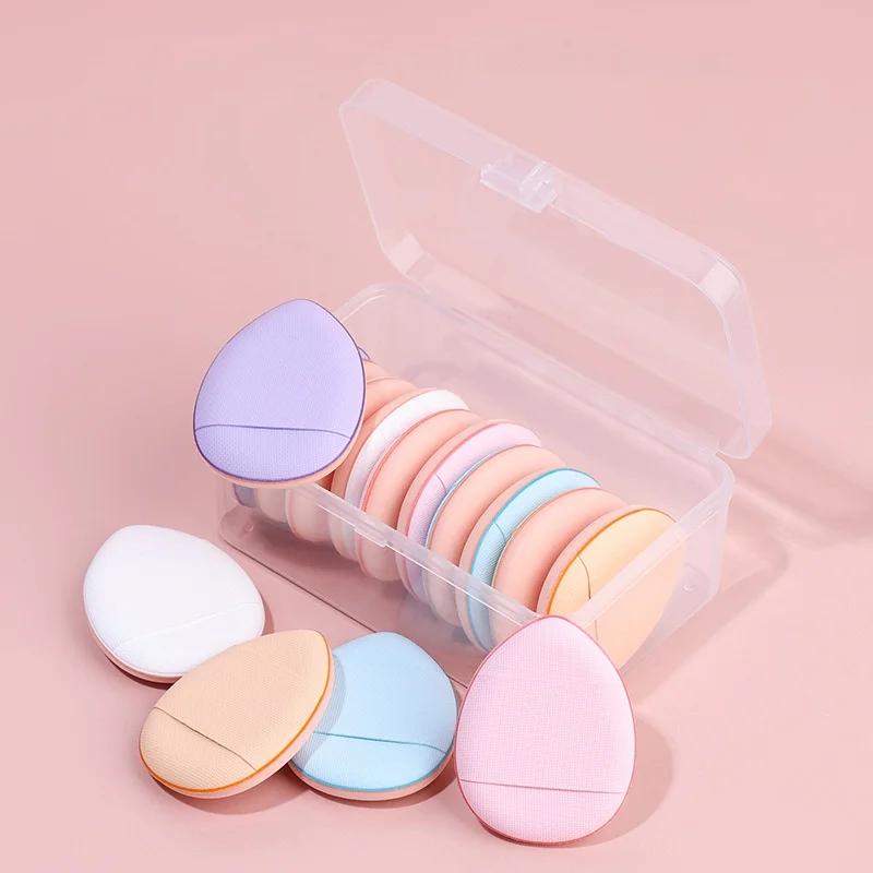 Mini Size Finger Puff Makeup Sponge Set, Face Concealer Foundation, Puff Detail, Professional Cosmetic Pad, Makeup Tool