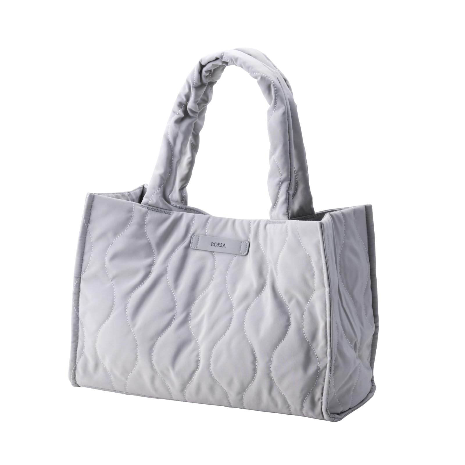 ELECOM Quilted Onion Stitch Tote Bag, Gray, BM-QTBTGY серый