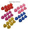 Pack of 10 Cake Candle Decorative Anniversary Prop Plastics Heart Shape Wedding Supplies Tealight Ornaments Birthday Candles