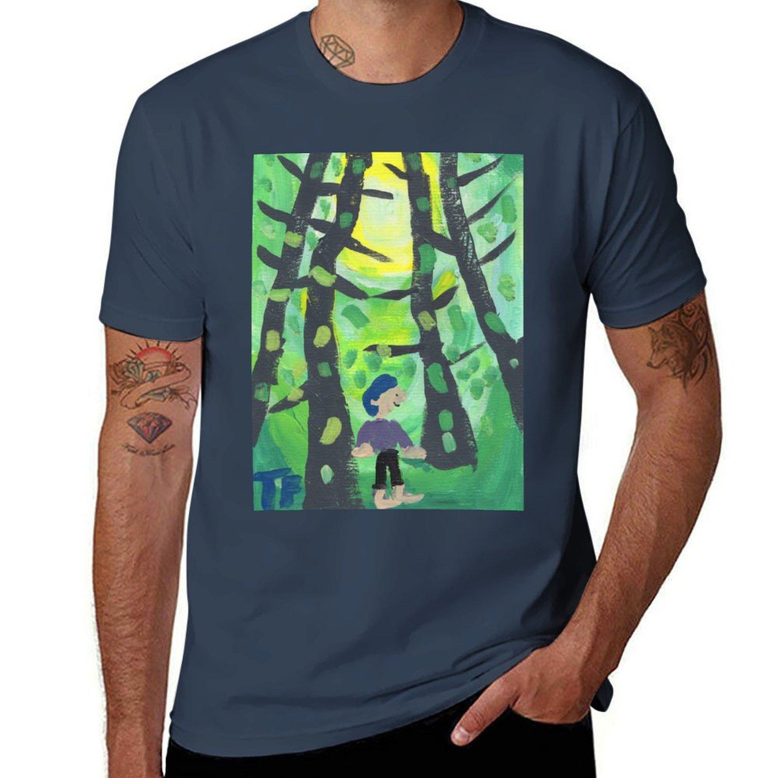Sunlight In The Forest Tshirt Plus Size Everyday Tee Shirt S