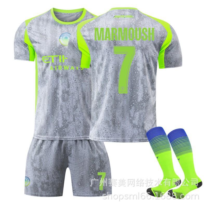 25-26 Manchester Citys Champions League Nr. 9 Harland Fußballuniformen Set 10 Sherki 47 Foden 16 Rodrigo