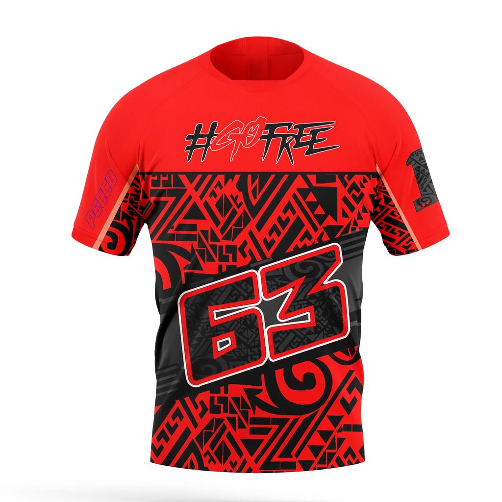 Motorcycle Racing # 63 Driver Francesco Bagnaia Fan Men T-shirt Summer Women Tee Shirts Fashion Children Clothes