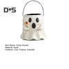 Halloween Ghost Candy Bucket Resin Trick or Treat Party Candy Bowl with Handle Halloween Goody Holder for Home Office Indoor Outdoor Decoration