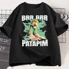 BrrBrr Patapin T-shirt Italian Brainrot T Shirt Short Sleeve Trendy T-Shirt Harajuku Tee Shirt Streetwear Unisex Tops Tee Tops