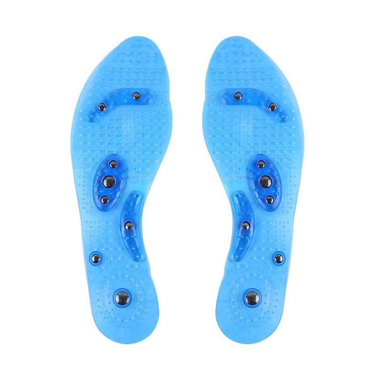 Transparente magnetische Einlegesohlen mit 8 Magneten - Atmungsaktive Massage-Einlegesohlen für Damen und Herren