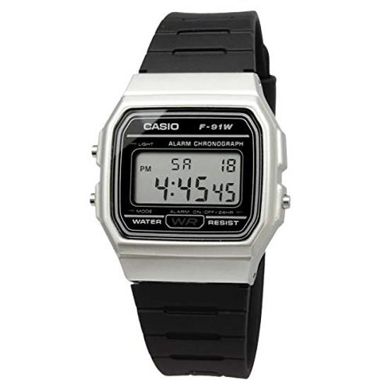 CASIO Quartz Wristwatch F-91WM-7A Unisex Cheap Silver