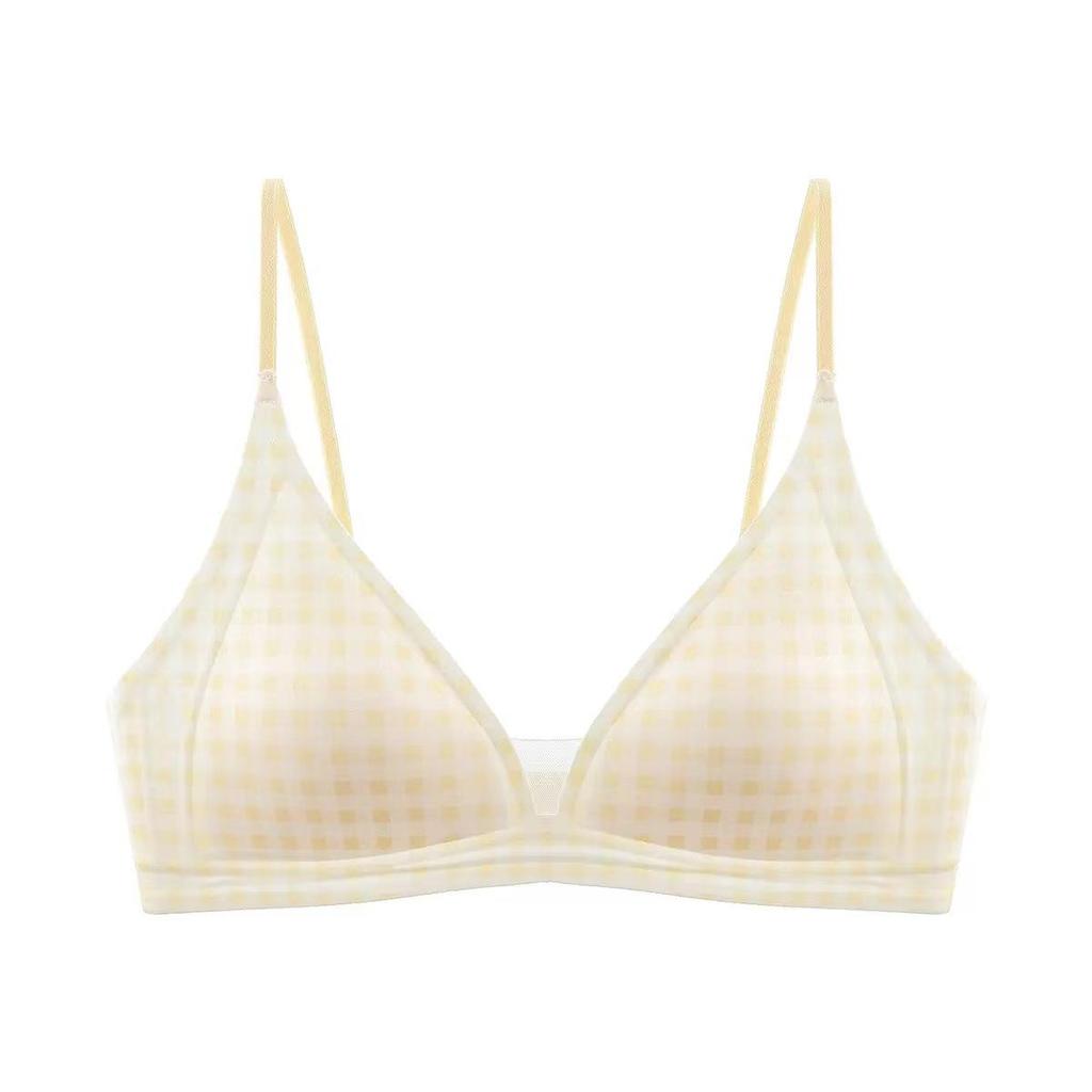 French Triangle Cup Bra for Large Busts - Minimizing, Thin, Breathable Straps, Ideal for Camisole Dresses.
