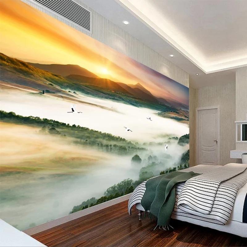 3d Nature Wallpaper Forest Landscape Fresco Living Room Bedroom Sofa Background Wall Mural Home Decor