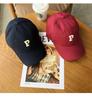 Korean Style Letter Baseball Cap Women Big Head Circumference Cap Simple Soft Top Sun Hat Men