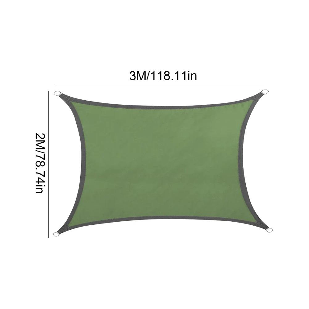 Outdoor Awnings Waterproof Sun Shade Sail Garden Canopi For Terrace Car Canvas Awning Rectangle Pool Sun-Shelter Sunshade Sail