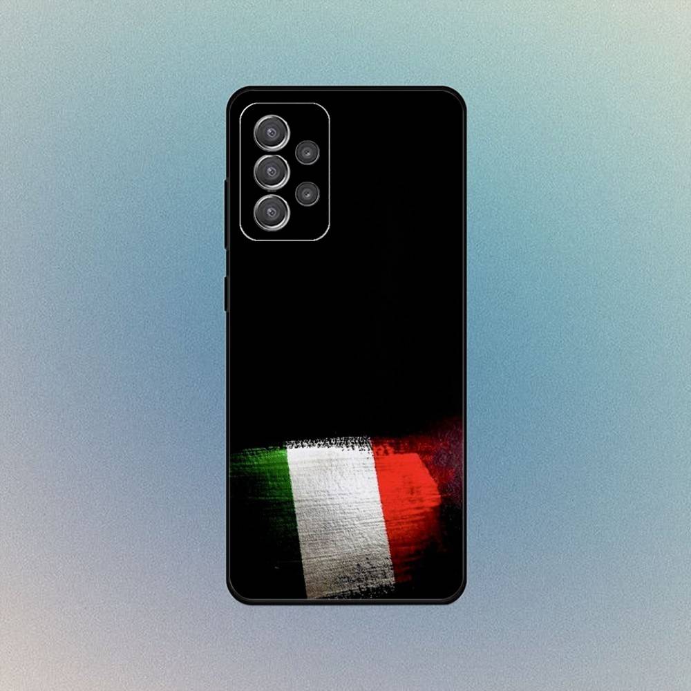 Map Italy Flag Phone Case For Samsung S25,S24,S21,S22,S23,S30,Ultra,S20,Plus,Fe,Lite,Note,10,9,5G Black Cover