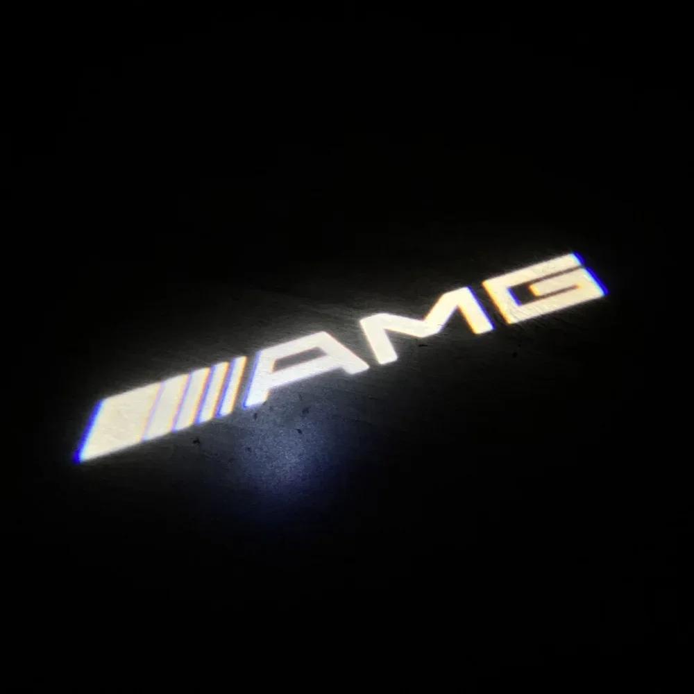 

2pcs Car door Ghost lamp AMG logo welcome light for Mercedes-Benz GLK250/280/300/350 B-BLASW245/A W168 W169 projector lighting. 2pcs