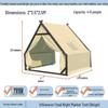 Three-Person Rainproof BBQ Dining Tent for Outdoors & Indoors