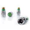 Tire Pressure Monitoring Valve Stem Caps Visual Tri-Color Alert Caps Waterproof Tire Pressure Gauge Replacement Caps for Cars Trucks SUVs Motorcycles