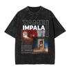 VintageWashed Pop Rock Band Tame Impala Currents Graphic Print T Shirts Unisex Women Casual Cotton Oversized Short Sleeve Tshirt