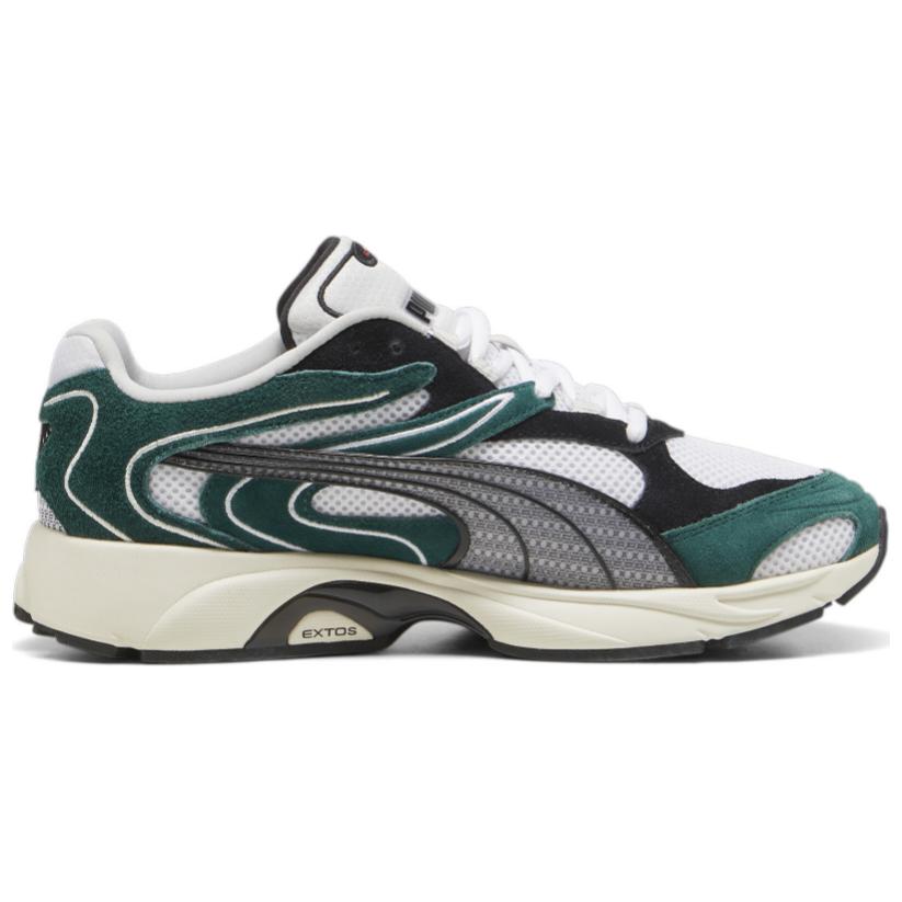 PUMA Extos Collector Unisex Puma White Dark Myrtle Low Top Lifestyle Sneakers 398109-01