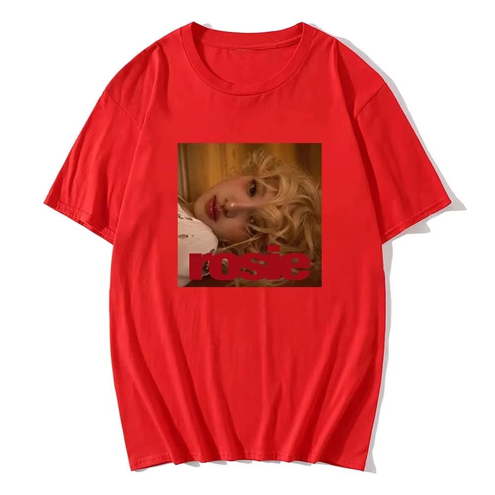 Rosé New Album Number One Girl Same T Shirt Menwomen Clothing Harajuku Tops Y2k High Quality Suitable For Both Men And Women