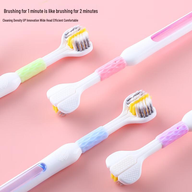 Garnier 4-Pack Three-Sided Soft Bristle Toothbrushes